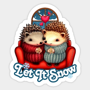 Let It Snow Sticker